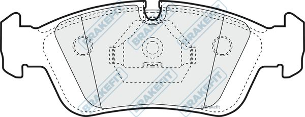 APEC BRAKING Комплект тормозных колодок, дисковый тормоз PD3014